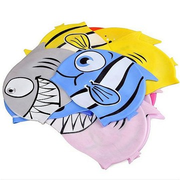兒童造型泳帽 夏季泳具 矽膠魚形 動物泳帽 游泳用品 運動配件 另售泳衣泳鏡泳圈 附發票 台灣出貨