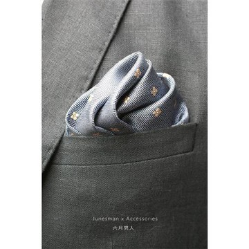 直插入袋！六月男人 手工制 商務正裝仿真絲西服口袋巾男士小方巾