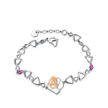 KOR蔻兒鑽石 花間精靈 鑽石K金白鋼 手鍊