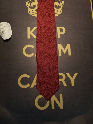 紅色佩利斯領帶個性復古風潮領帶