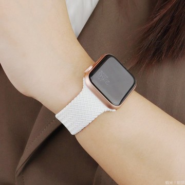 編織彈力 一體錶帶 適用 Apple Watch 9 8 7 6 5 4 se 41mm 45mm S9 蘋果手錶錶帶