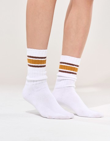 Chicago84 美式針織襪- 白