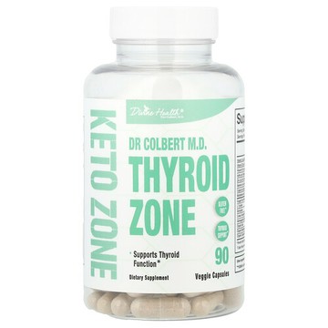 Divine Health, Dr Colbert M.D. Thyroid Zone，90 粒素食膠囊