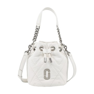 MARC JACOBS J MARC 小羊皮束口手提/斜背水桶包-白_廠商直送