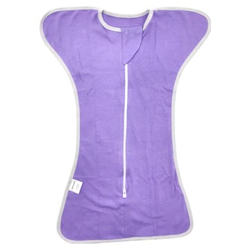 OhBabyLying 春秋薄款蝶形包巾 100%棉 夾鍊袋裝  紫色