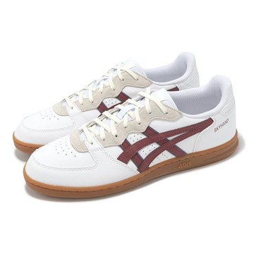 Asics 休閒鞋 Skyhand OG 男鞋 白 紅 皮革 膠底 復古手球鞋 亞瑟士 1203A451105