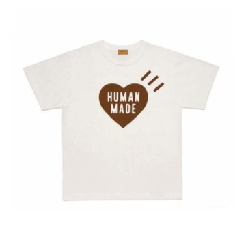 HUMAN MADE 棕大愛心 短T 短袖 白色 RAY-143 [台灣現貨]