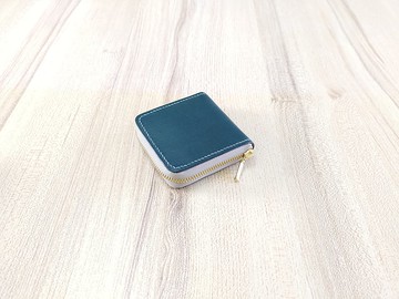 拉鏈零錢包 小拉鏈零錢包 真皮全手縫