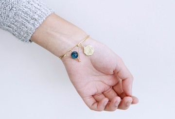Myth 三角藍晶黃銅幼手鐲