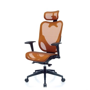 Mesh 3 Chair 華爾滋人體工學網椅-附頭枕(亮橘)