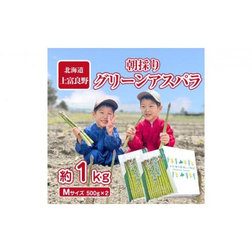 ふるさと納税 北海道 上富良野町 アスパラ専門農家の特選グリーンアスパラ1kg（M）アスパラガス 原農園 あすぱら 野菜 北海道 上富良野町…