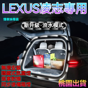 ✨LEXUS 凌志 後備箱燈 nx200 RX350 NX350h ux 原車插頭 無損安裝 後備箱氛圍燈 汽車露營燈