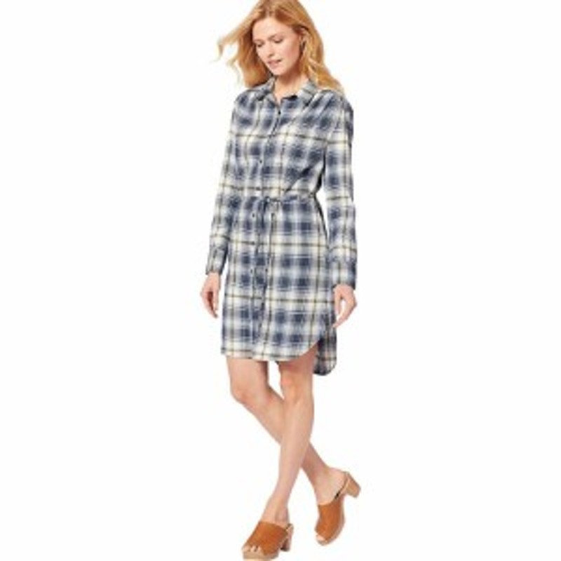 long sleeve plaid shirt dress