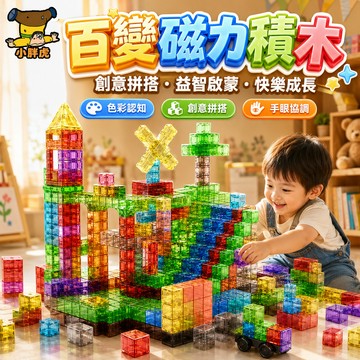 台灣出貨🐯透明磁力方塊 益智玩具 百變造型積木 教具 空間思維訓練 磁力方塊積木 正方體積木 空間建構 透明磁吸積木