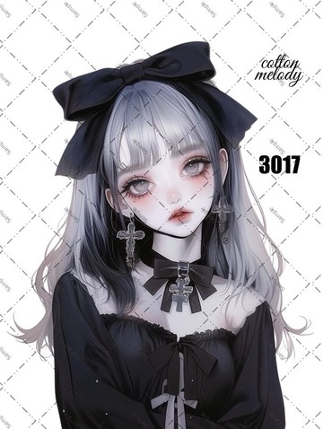 original sticker o.3017 人物貼紙 原創貼紙 cotton melody