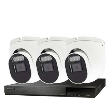 昇銳 昌運監視器組合 HS-HU4311 4路 錄影主機+HS-D135BJ 200萬 同軸音頻半球攝影機*3