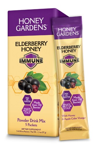 Honey Gardens Elderberry Honey Immune Powder 5 Packets