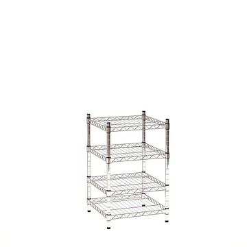 【客尊屋】小資型《粗管徑》 45X45X75Hcm  銀衛士四層架