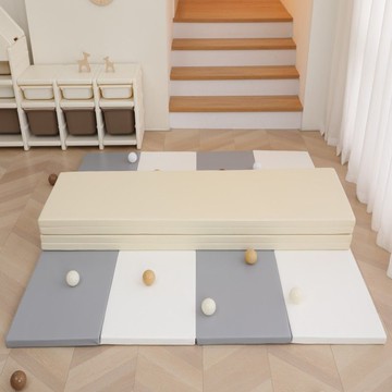 免運  爬行墊遊戲墊 折叠爬行垫加厚地垫无毒无味PU皮爬爬垫家用游戏围栏