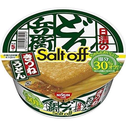 日清食品 日清のどん兵衛 きつねうどん ソルトオフ 96G 12個