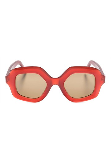 Lapima - Cecilia oversized-frame sunglasses - women - Acetate - 48 - Red