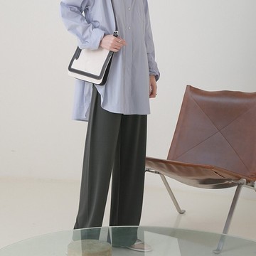 休閒長褲闊腿褲-簡約純色直筒休閒女褲子3色73xh3【獨家進口】【米蘭精品】