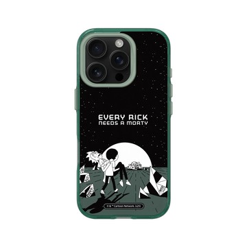iPhone 16 Pro Clear 憂墨綠 - 瑞克和莫蒂 Rick and Morty - Every Rick Needs a Morty