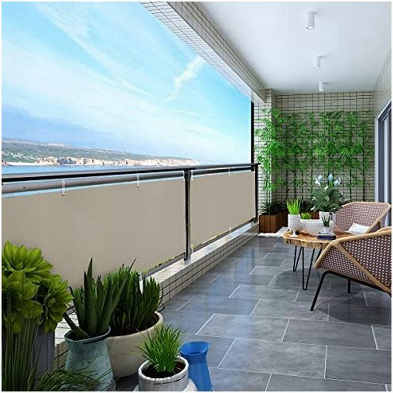 Sekey 100 180cm バルコニー 目隠しシェード ベランダ 撥水 プライバシー保護 カーキ 通販 Lineポイント最大0 5 Get Lineショッピング