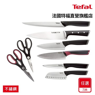 Tefal法國特福 不鏽鋼系列(12CM萬用刀/12cm日式主廚刀/20cm主廚刀/20cm切片刀)-任選1件組/2件組
