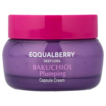 EQQUALBERRY, Deep Cera, Bakuchiol Plumping Capsule Cream , 1.69 fl oz (50 ml)