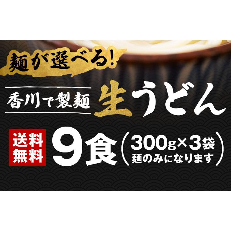 讃岐 生うどん 9食 (麺300g×3袋) 生麺 香川県 産地直送 送料無料 お取り寄せ ギフト 旨さに 訳あり 1000円 セール ポイント消化 [産直]