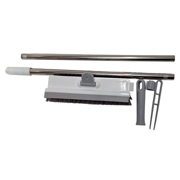 U-mop 90度直角縫隙地板刷  灰白  1個