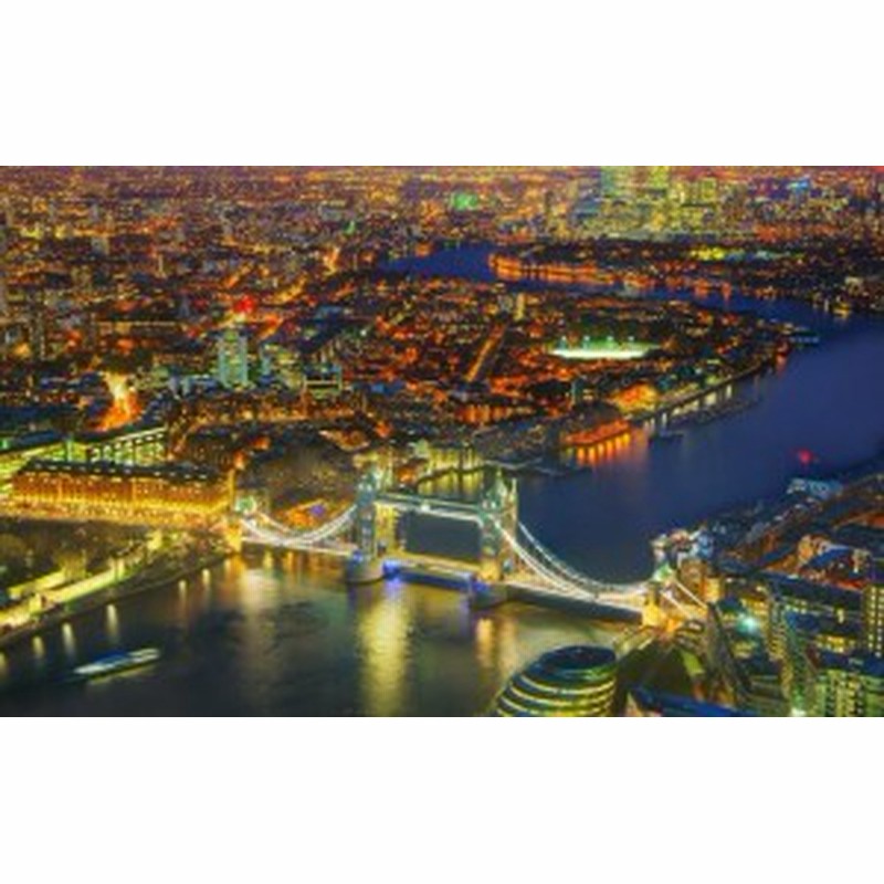 絵画風 壁紙ポスター ロンドンの夜景 タワーブリッジ テムズ川 イングランド イギリス Uk Lnd 002w2 ワイド版 603mm 376mm 通販 Lineポイント最大1 0 Get Lineショッピング