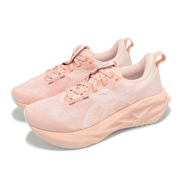 Asics 慢跑鞋 Novablast 5 女鞋 粉 白 彈力 厚底 輕量 運動鞋 亞瑟士 1012B765700