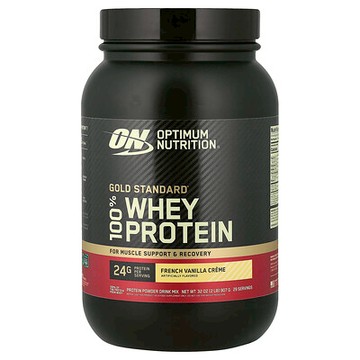 Optimum Nutrition, 金標準全乳清蛋白，法國香草霜淇淋味，2 磅（907 克）