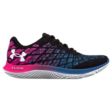 Under Armour 安德瑪 女款 FLOW Velociti Wind 2 運動鞋 3024911-004 US6.5  黑色 + 藍色 + 粉色  23.5cm