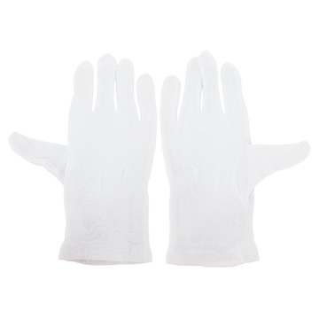 純棉作業白手套 柔軟舒適 排汗透氣 經久耐用  白色  1組