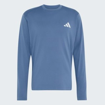 Adidas 愛迪達 Trn L::s Carat T KU8508 男 長袖上衣 休閒長袖 健身 訓練 灰藍