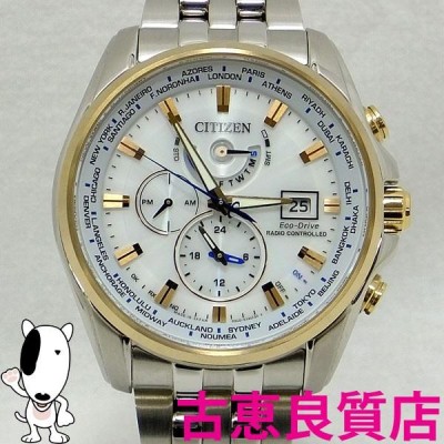 CITIZEN シチズン アテッサ ダブルダイレクトフライト エコドライブ 電波時計 H820-T021701 AT9064-53A（hon）中古・美品  | LINEショッピング