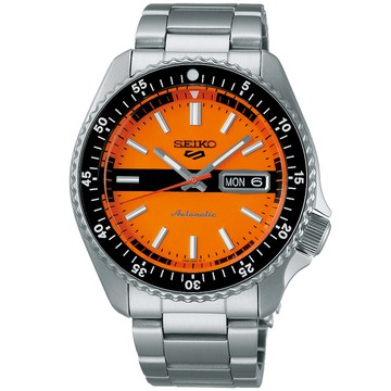 SEIKO 精工 Seiko 5 Sports SKX現代詮釋版復刻機械錶-橘42.5mm(SRPK11K1/4R36-13V0L)