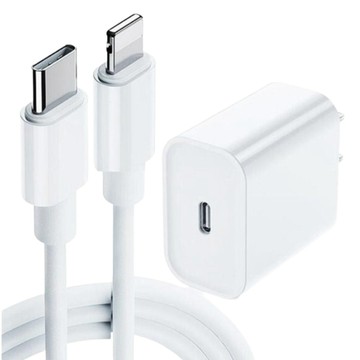 Type C公 - C公 【速度革命性升級】iPhone PD閃電充電器+Type-C 蘋果 PD快充組