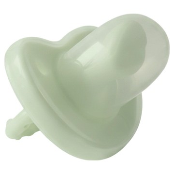 Basilic 貝喜力克 全矽膠拇指型安撫奶嘴 一體成型 無配件 不卡垢不積水 適合0個月以上寶寶  S(0~6個月)  墨綠色  1組