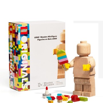 Room Copenhagen LEGO 樂高木製小人偶 (橡木聚丙烯/棕色/27.5x21.5x10.5cm)