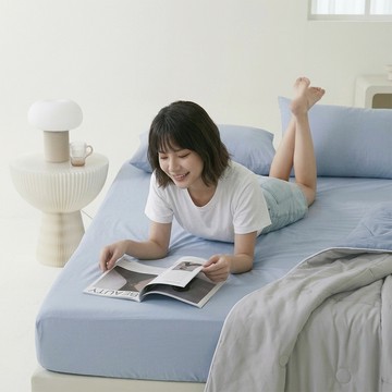 《BUHO布歐》零度冰眠紗｜涼感3.5尺單人床包枕套二件組