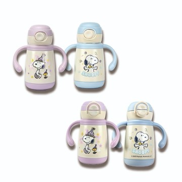 兒童童趣雙柄保溫杯 保溫杯 把手保溫杯 雙柄吸管杯 雙柄雙飲杯 316不鏽鋼 保溫保冷 學習水杯 防漏安全蓋 300ML