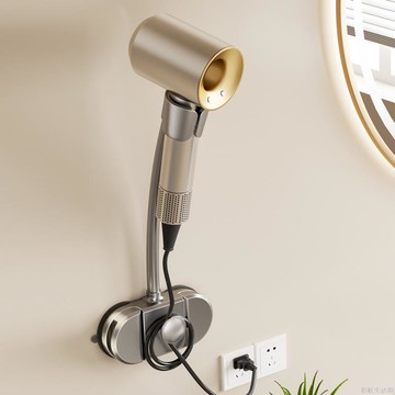 吸盤懶人吹風機支架衛生間免打孔可旋轉免手拿收納電吹風筒置物架