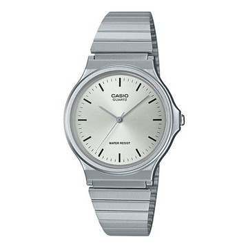 CASIO Quartz Waterproof Mens Silver Analog