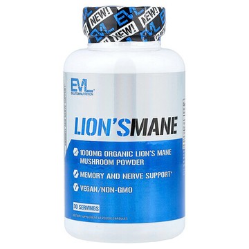 EVLution Nutrition, 猴頭菇，60 素食膠囊（每粒膠囊 500 毫克）