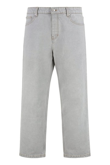 AMI Paris 5-Pocket Straight-Leg Jeans