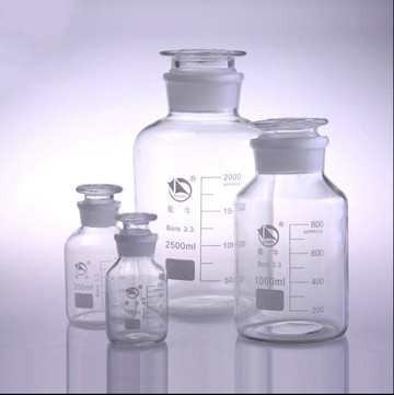 蜀牛 透明棕色廣口 小口試劑瓶 帶刻度 6/125/250/500ml/1L